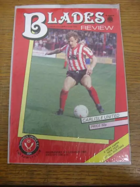 01/01/1986 Sheffield United v Carlisle United