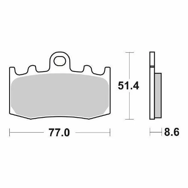 Coppia Pasticche Freno Anteriore Brembo - 07BB26SA Bmw R Rt 1200 - 2008