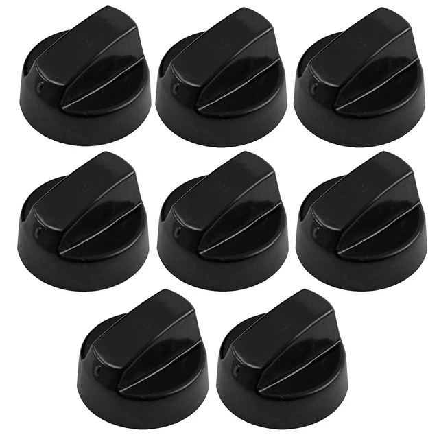 8 X CANNON Black Oven Cooker Hob Flame Burner Hotplate Control Switch
