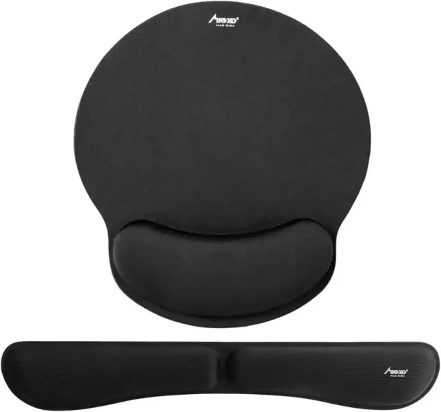 MAD GIGA Mouse Pad, Comfortable Memory Foam Mouse Pad with Wrist Support Soft Co