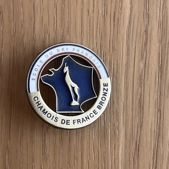 Broche De Ski / Esf Chamois De France Bronze / Insigne Medaille Brevet