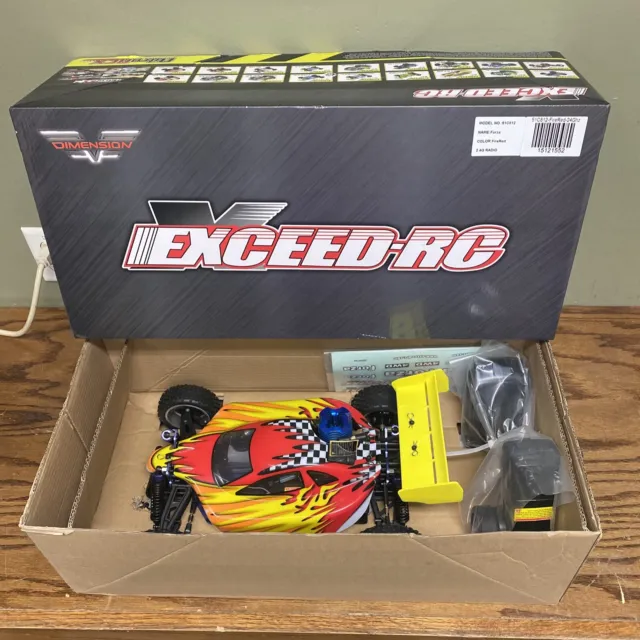 Exceed RC Forza 1/10 Nitro Gas Car .18 Engine Remote RC RTR Buggy 4WD 2Speed