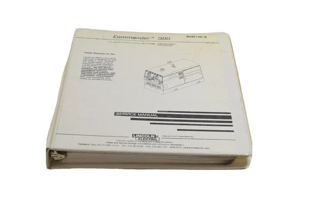 Lincoln Svm145-B Service Manual. Commander 300, Code 10469 & 10470, January 2002