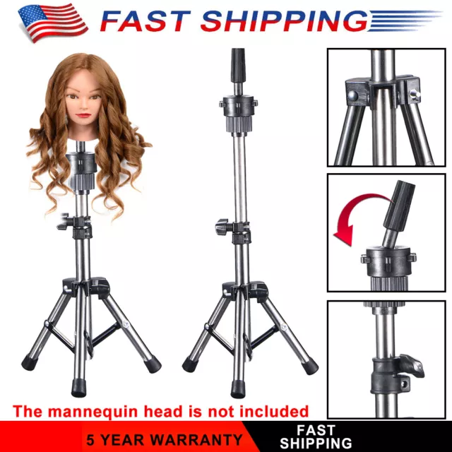 Cheap Wig Stand Tripod with Suction Cups Mini Adjustable Mannequin Head  Stand Manikin Head Tripod Stand