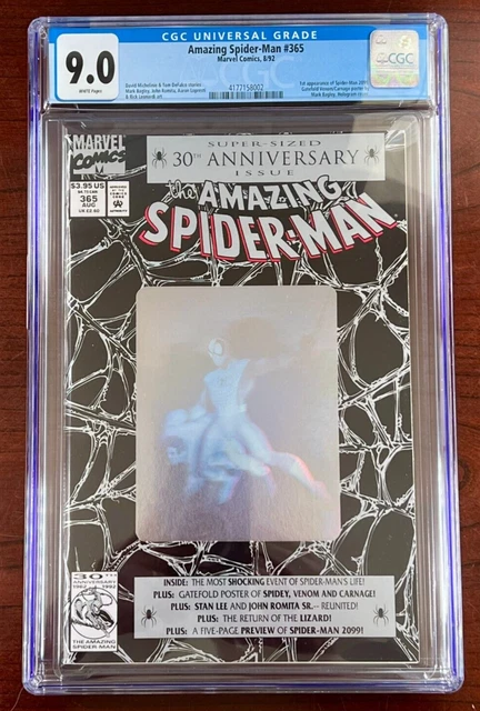 Amazing Spider-Man #365 CGC 9.0 WP Marvel 1992 1st Appearance of Spider-Man 2099