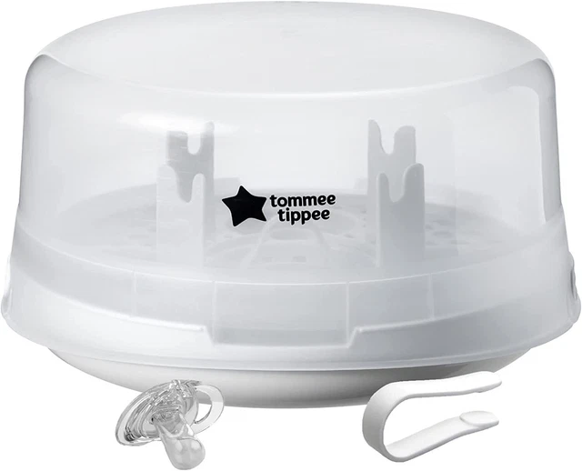 Esterilizador biberón de vapor de viaje para microondas Tommee Tippee - esteriliza 4 biberones