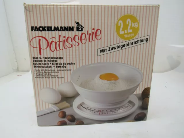 Escala de cocina Fackelmann pastelería alemana de hasta 5 libras