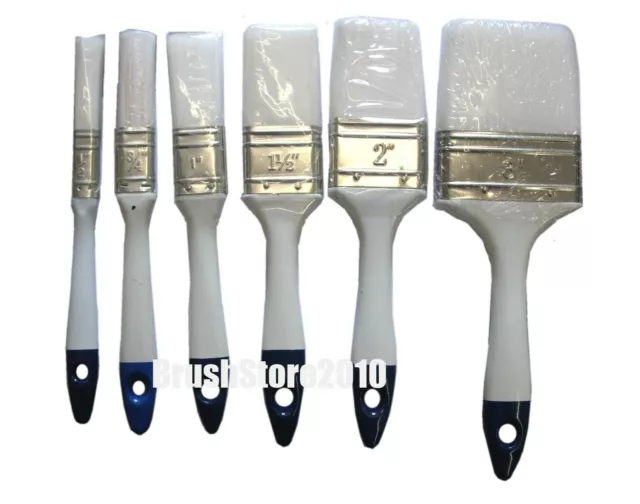 Disposable Economy Paint Brush - All Sizes - Synthetic Bristle
