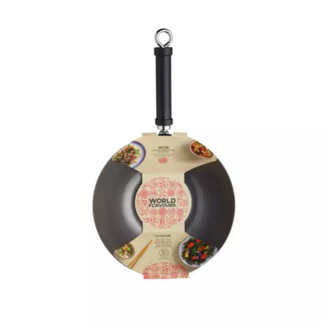 KitchenCraft World of Flavors Wok antiadhésif oriental en acier au carbone... 2