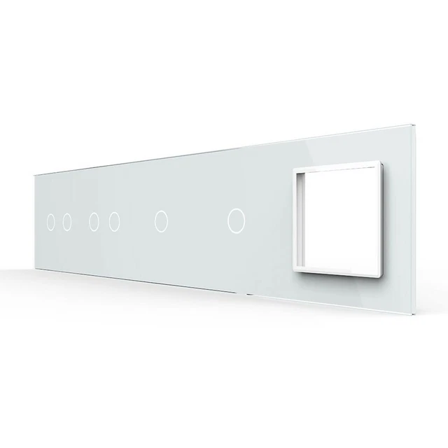 LIVOLO Presa Di Rete RJ45 In Vetro, Grigio, Modello VL-C7-1C-15 + VL-C7-SR-15, Design Moderno, Installazione Standard - 6