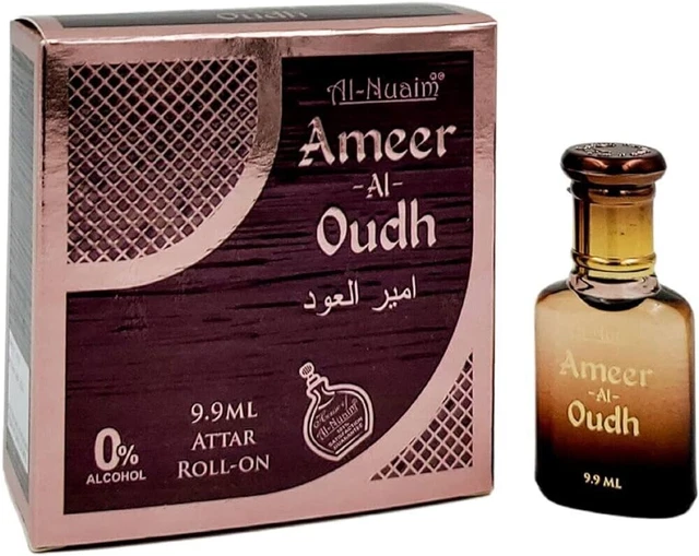 Parfum à L'huile Attar Al Nuaim - Orchidée Noire - Flacon 9.9ml (6ml Net) - Sans Alcool - Taille Voyage