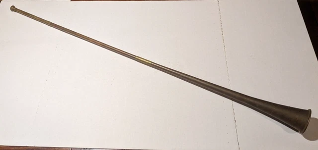 Antique Coach Horn Heraldic Trumpet Buisine Hunting Horn