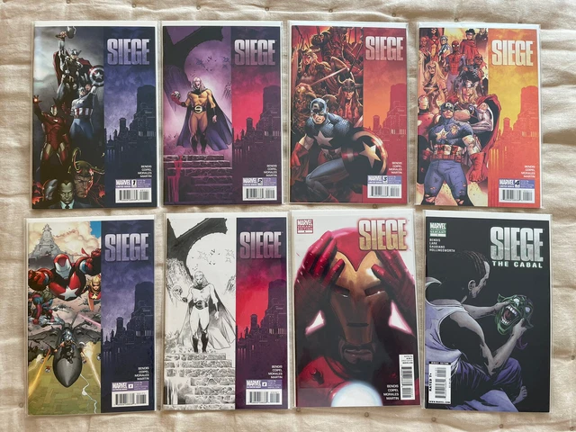 Lot of 20 Marvel SIEGE Comics Set: Complete Series, Variants, 1-Shots, Promos