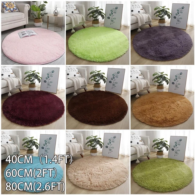 Alfombra de sala de estar cabello largo peludo tinte mezclado decoración duradera