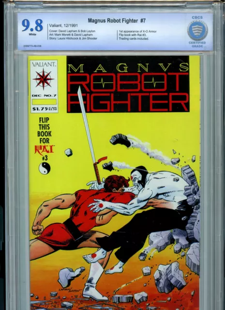 Magnus Robot Fighter Issue #7  Rai #3 CBCS 9.8 NM/MT Valiant Comics 1991 B3