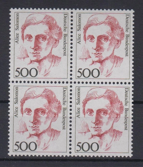 Bund 1397 4er Block Frauen der deutschen Geschichte 500 Pf postfrisch