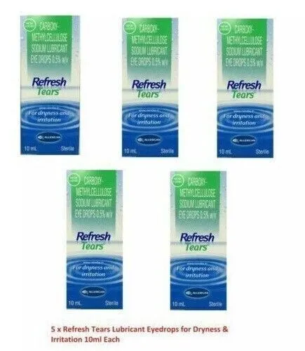 (Pack of 5) Refresh Tears (10ml Each) for Total Eye Care