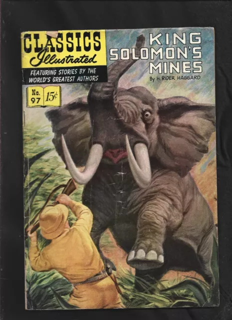 Classics Illustrated #97 G-  (O) Hrn96 (King Solomon's Mines) First Edition!