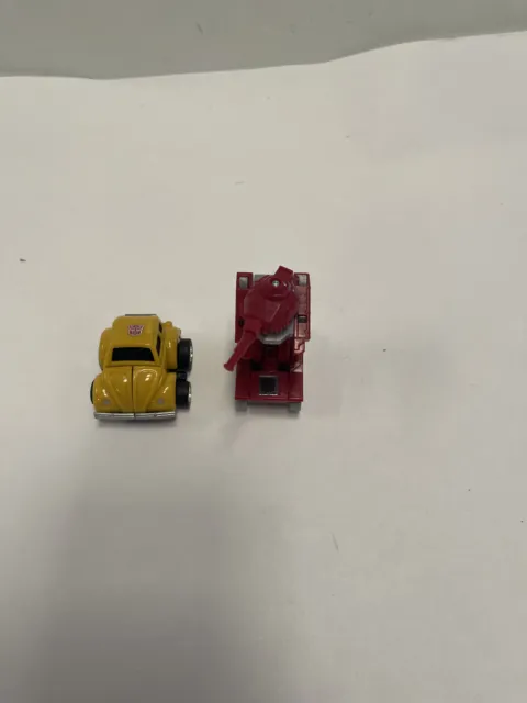 Transformers G1 AUTOBOT MINI-BOT BUMBLEBEE & Warpath Figure 2018 Hasbro