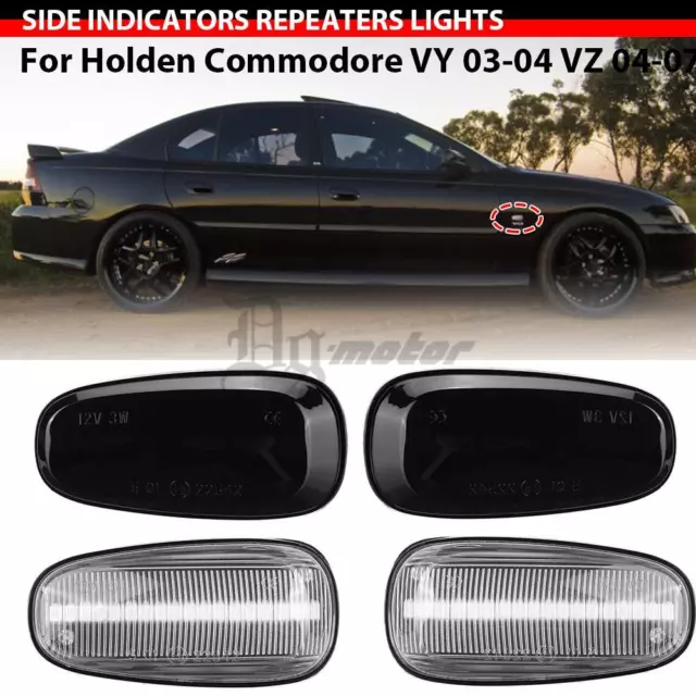 1 Pair Dynamic LED Side Indicator Light Turn Signal For Holden Commodore VY VZ