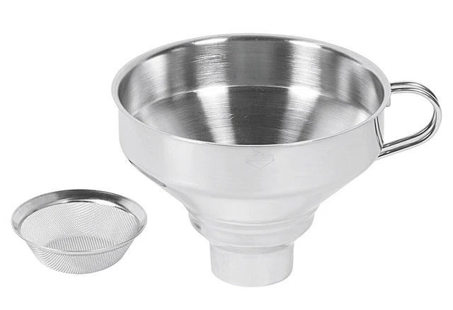 KÜCHENPROFI Trichter Edelstahl mit Sieb 9cm Ø13cm   121038