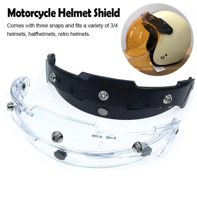 3-Snap Helmet Bubble Shield Universal Helmet Flip Up Frame  Motorbike