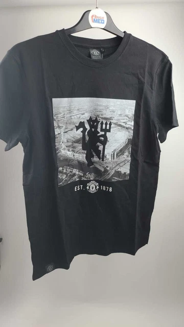 Manchester Utd T-Shirt Stadium and Devil Black - Gr. M