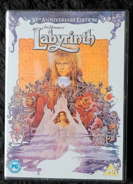 Jim Henson's Labyrinth DVD New Sealed 30th Anniversary David Bowie Region 2