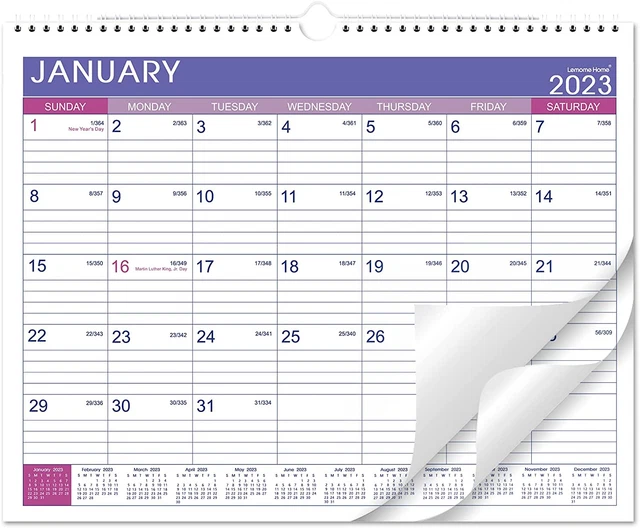 2023 2024 WALL CALENDAR 18 Monthly Calendar 2023 2024 With Thick Paper