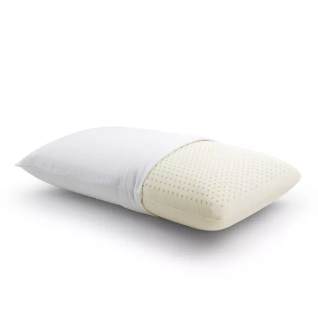 Beautyrest Latex Foam Bed Pillow with Removable Cotton Cover, King