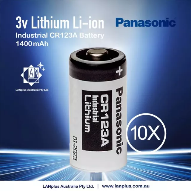 10x CR123A Duracell Lithium - 3V - CR123A & CR2 - Lithium - Piles