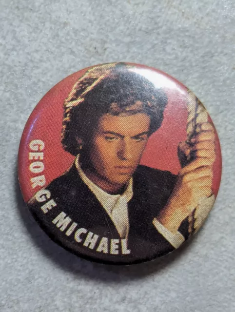 Vintage 80s George Michael Pin BADGE