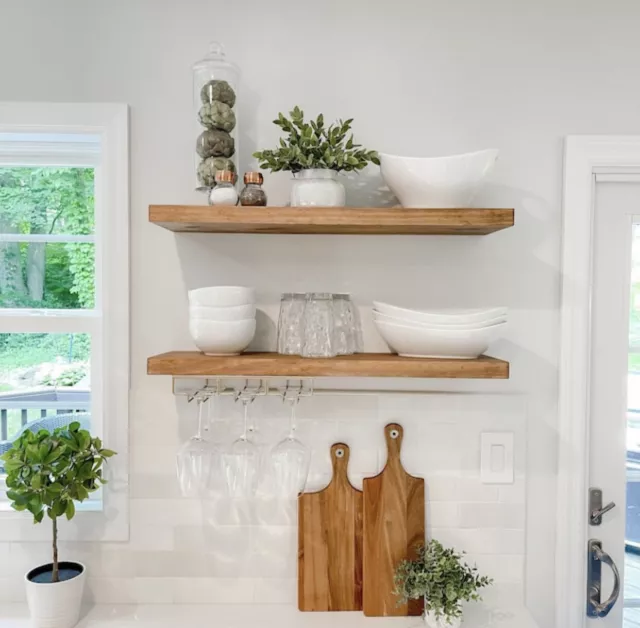 Floating Shelf with Heavy Duty Metal Bracket Floating Shelves Kitchen Shelving