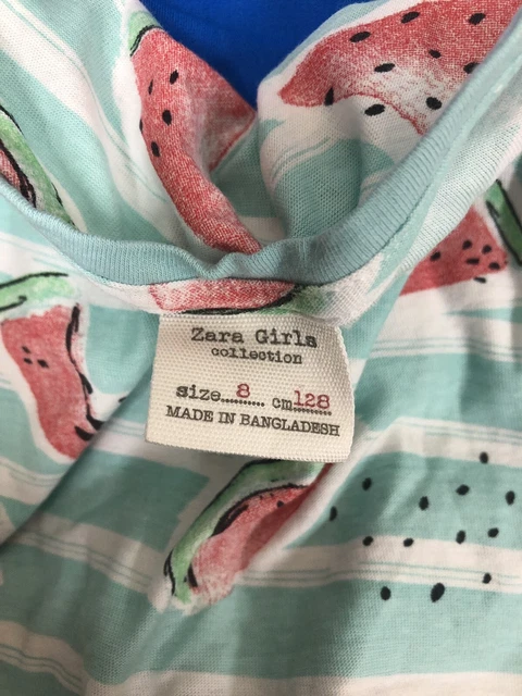 Girls age 7-8 years summer clothes bundle next Zara swimsuit tops shorts skirt 3