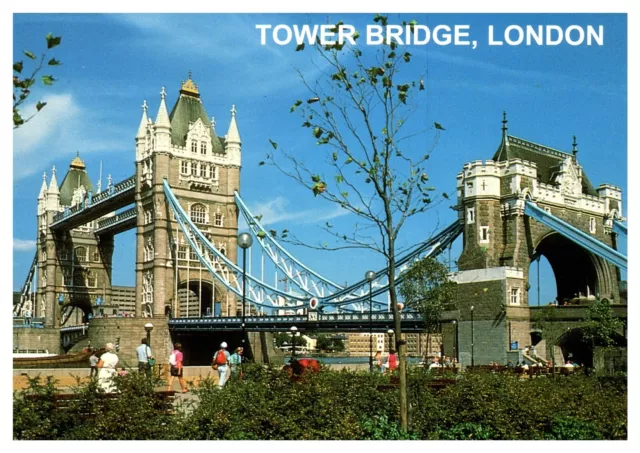 Tower Bridge London City Historic Landmark Chrome Postcard UNP