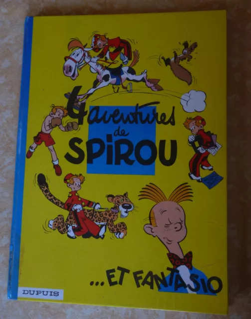 "4 aventures de SPIROU"  1ere ed.dos rond 1962