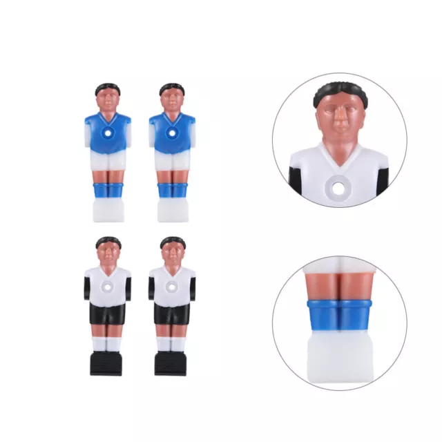 4 Pcs Football Men Player Replacement Parts Resin Table Doll Man