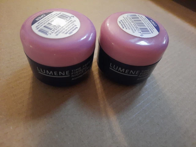 2 Lumene Time Freeze Firming Night Cream Intensive Overnight Repair 0.5oz  HTF