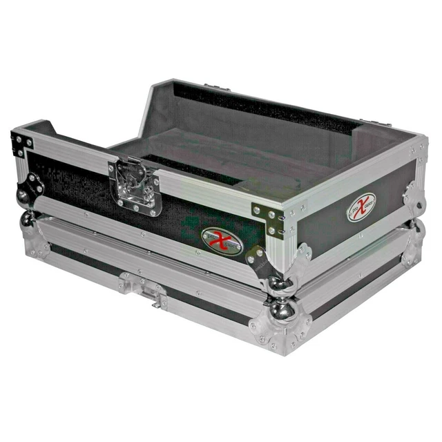 ProX XS-CD Flight Case for Large Format CD-Media Player Black on Silver