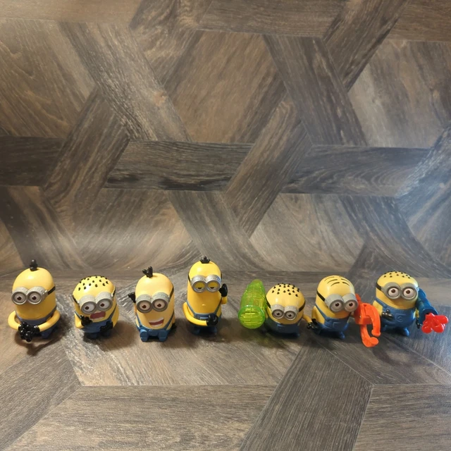 McDonald's Minions Toy Bundle X7- 2013 Despicable Me Happy Meal Toy lot