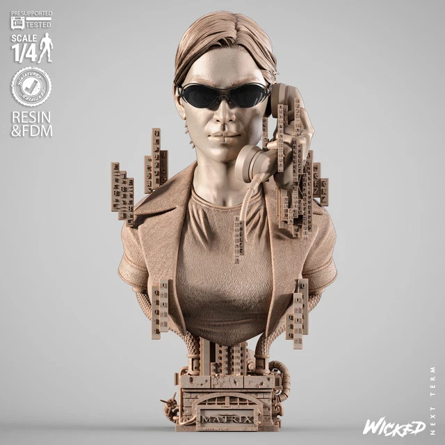THE MATRIX - Trinity Gentle Giant Mini Bust, n°5726/8000