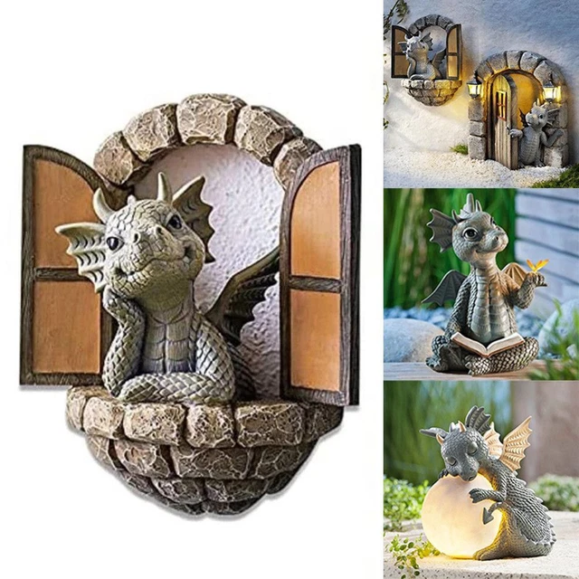 Anhänger Skulptur Handwerk Dekorieren Ornamente Drachenkletterfenster