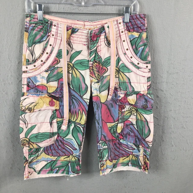 Jet Lage Shorts Mens 27 Tropical Humminbird Skater Print All Over Streetware