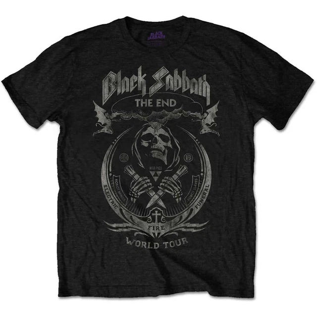 Men's Long Sleeve T-Shirt Black Sabbath - The End Mushroom Cloud