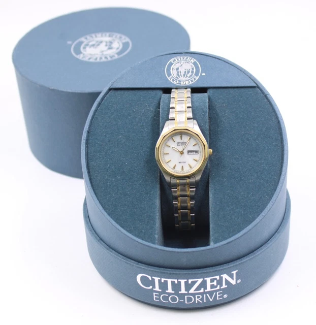 CITIZEN ECO-DRIVE STAINLESS Steel Day/Date Solar Wristwatch - W57 £27. ...