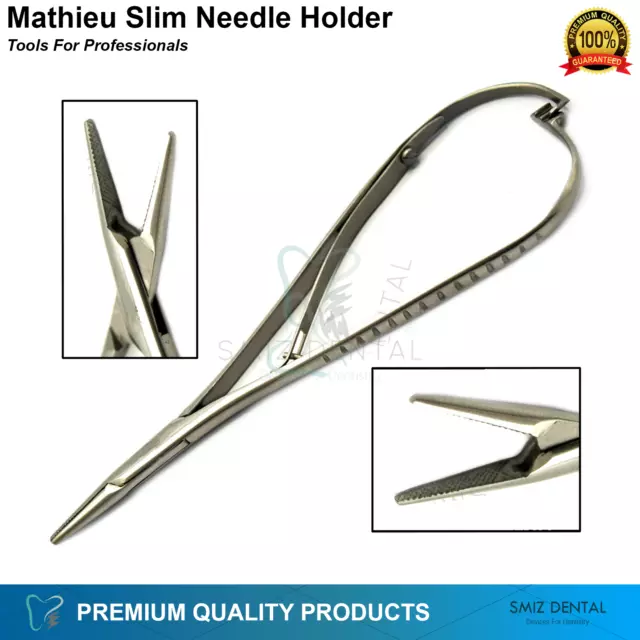 Ortho Mathieu Needle Holder Slim Line Ligaturing Forceps Pliers Surgical New