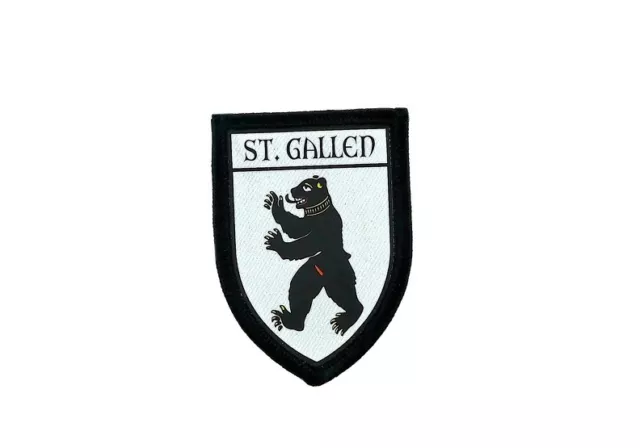 aufnäher gedruckt Aufbügel wappen schild flagge schweiz st gallen stadt patch