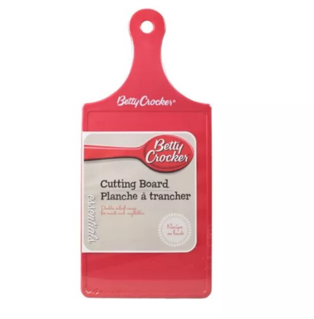 Betty Crocker Cutting Board Plastic with Handle Small Serving Cutting Kitchen