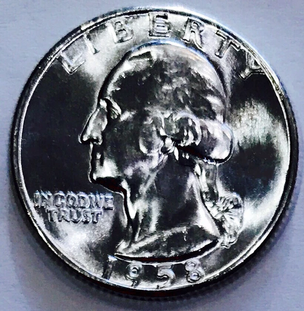 1958**Silver Washington! Incredible Piece! So Rare This Nice! Gembu++++#T198_996