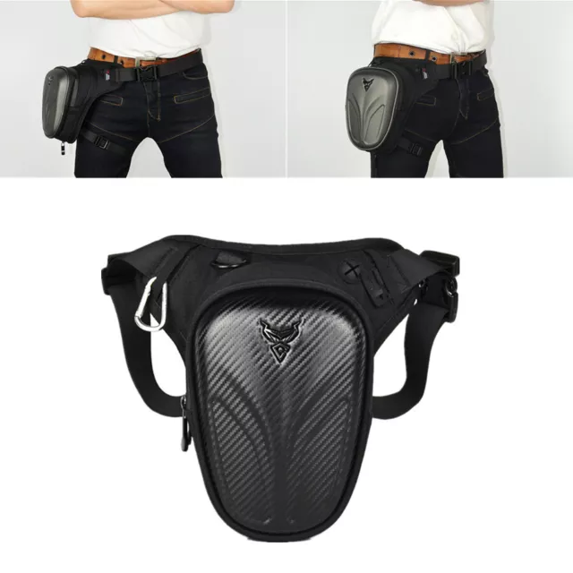 Motorrad Roller Gürteltasche Hüfttasche Brieftasche Tasche Kohlefaser Hartschale